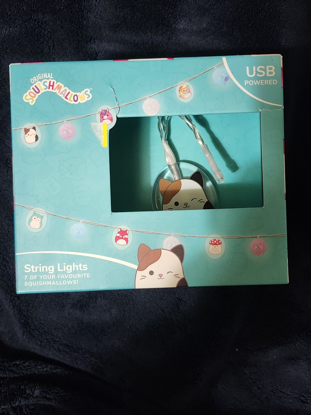 Squishmallows 2D String Lights USB Blue & Pink